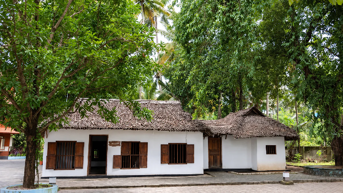 Traditional heritage house associated with the Sahodaran Ayyappan Museum in Cherai